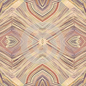 Symmetrical abstract pattern resembling geological formations or mineral layers.