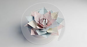 A symmetrical and artistic visual casting a subtle shadow on a smooth