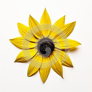 Symmetrical Asymmetry: A Vibrant Sunflower In Bloom