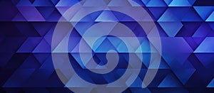 Symmetrical blue and purple triangle pattern on dark background