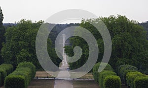 Symmetrical bushes and trees Chateau de Chambord, Chambord France