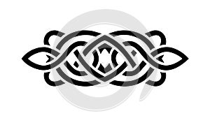 Symmetrical Celtic Knot Pattern - Elegant Decorative Vector, vector design Generative AI