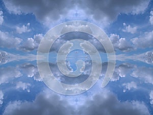 Symmetrical clouds kaleidoscope