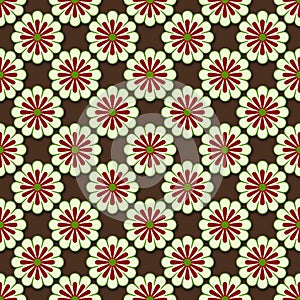 Symmetrical flower pattern