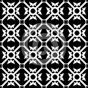 Symmetrical flower pattern