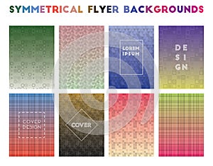 Symmetrical Flyer Backgrounds. photo