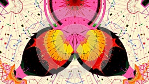 Symmetrical Geometric Abstract Artwork