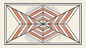 Symmetrical Geometric Pattern, Abstract Decorative Design, vector design Generative AI