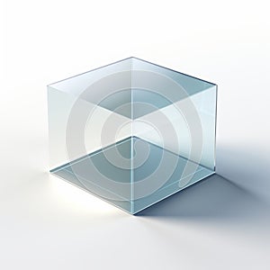 Symmetrical Glass Cube: A Play Of Light And Shadow photo