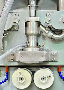 Symmetrical image of manufacturing equipment detail