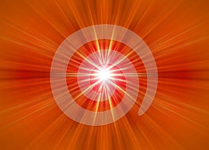 symmetrical orange rays photo