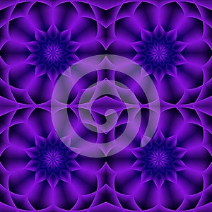 Symmetrical Pattern In Blue And Purple