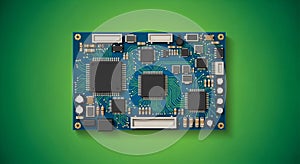 A symmetrical pattern with rectangular chips and cylindrical