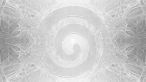 Symmetrical White Ethereal Network Pattern