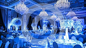 A Symphony of Elegance and Light in the Opulent Banquet