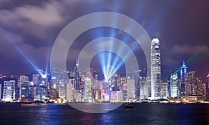 Symphony of Lights show in Hong Kong