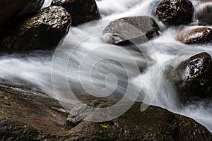 A Symphony of Motion: Slow Shutter Speed Pictures of Water and Rocks in Nature