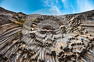 Symphony of Stones basalt columns, Garni canyon, Armenia