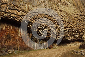 Symphony of stones or Basalt Organ in Garni Gorge, Armenia