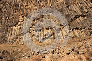 Symphony of Stones in the canyon of Azat river near Garni