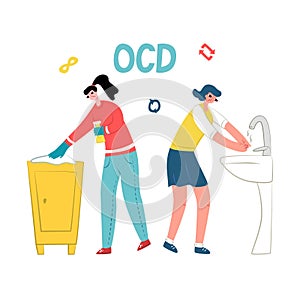A symptoms of obsessive compulsive disorder, OCR