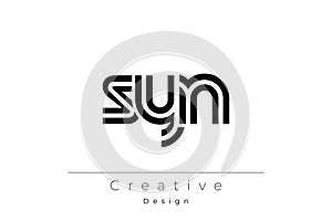 SYN Creative Unique Modern Letter Logo Design