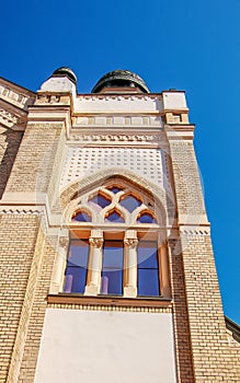 The synagogue building in Nitra, Slovak republic, Central Europe. The synagogue was built in 1908-1911 for the Neolog Jewish