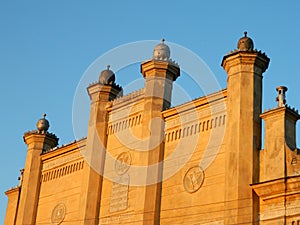 Synagogue front with details