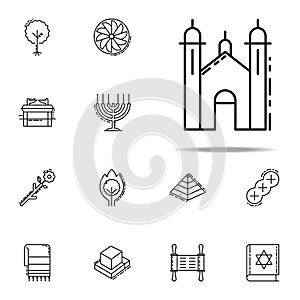 Synagogue icon. Judaism icons universal set for web and mobile