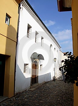 Synagogue in Jewish quarter in Trebic