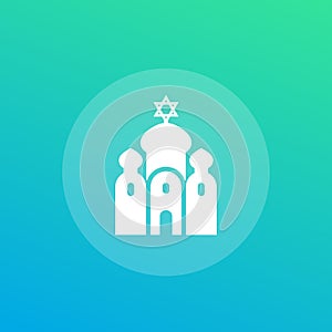 Synagogue vector icon