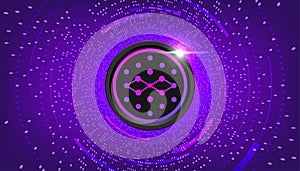 Synapse SYN coin banner. SYN coin cryptocurrency concept banner background