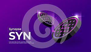 Synapse (SYN) coin cryptocurrency concept banner