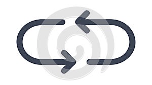 Sync Arrows Loop Data Synchronization Refresh, vector design Generative AI