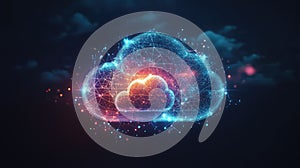 sync flickering cloud download icon