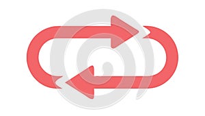 Sync or Refresh Arrows for Continuous Update, vector design Generative AI