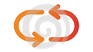 Sync Refresh Arrows Icon for Data and Updates, vector design Generative AI