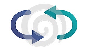 Sync Refresh Loop Arrows Vector Icon, vector design Generative AI