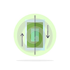 sync, synchronization, data, phone, smartphone Flat Color Icon Vector