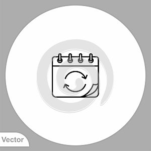 Sync vector icon sign symbol