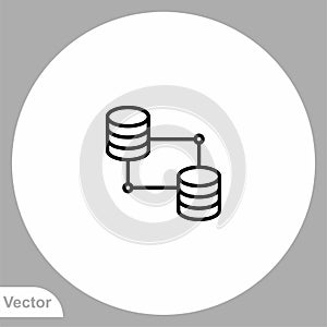 Sync vector icon sign symbol
