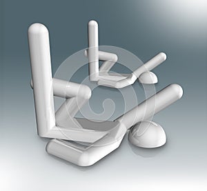 Synchronised Swimming 3D symbol, Olympic sports