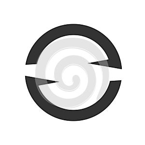 Synchronization connection icon. Wireless device data transfer simple flat vector graphic illustration. Arrow rotation symbol
