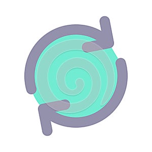 Synchronization flat color ui icon