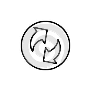 Synchronization icon vector set collection for web