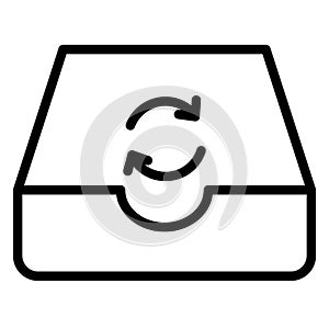 Synchronization, sync   Isolated Vector icon which can easily modify or edit