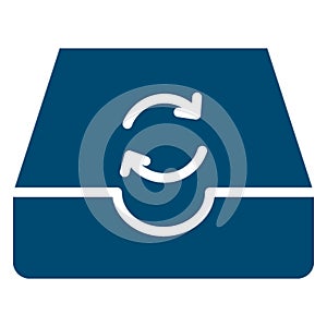 Synchronization, sync   Isolated Vector icon which can easily modify or edit