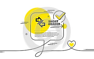 Synchronize arrows icon. Arrowheads. Vector