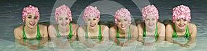 Synchronized swimmers photo