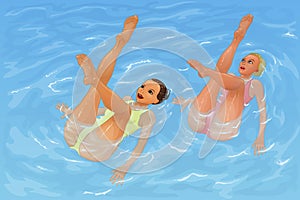 Synchronized swimming